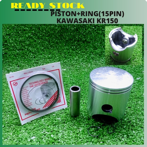 Kawasaki KR150/ VESPA Scooter -【JP】Piston (Paku Silang) + Ring (Set ...
