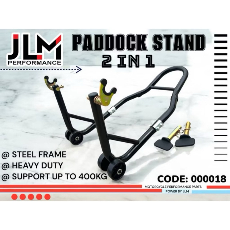 Motorcycle Paddock Stand 2in1 Motorcycle Parking Bracket Rack Spool ...
