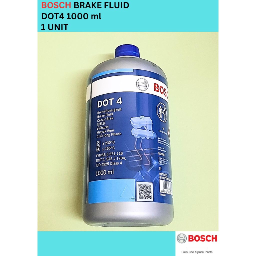 0986T18017 / 1987479107 BOSCH DOT 4 Brake Fluid 1 Litre Brake Oil ...