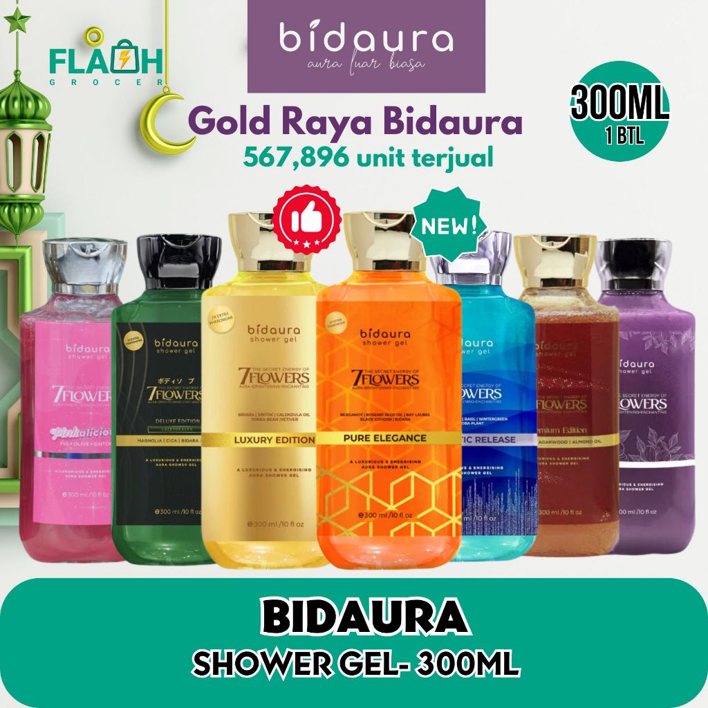 [GOLD RAYA] BIDAURA Pakej Mandi Aura 7 Bunga- Shower Gel Wangian ...