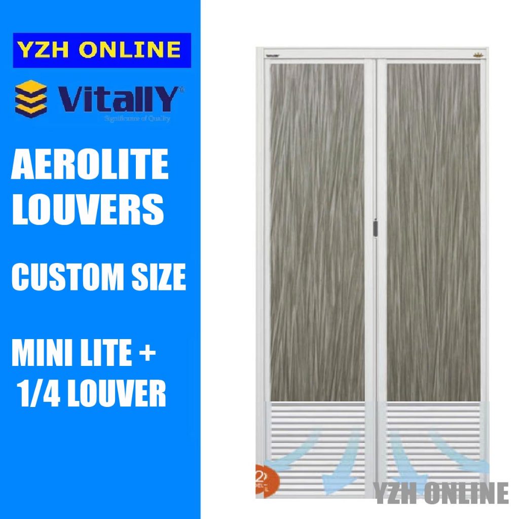 Vitally Louver BiFold Door / Bi2 Door / Full Louver Door / Bathroom Door / Kitchen Door 厕所门 折叠门 ...
