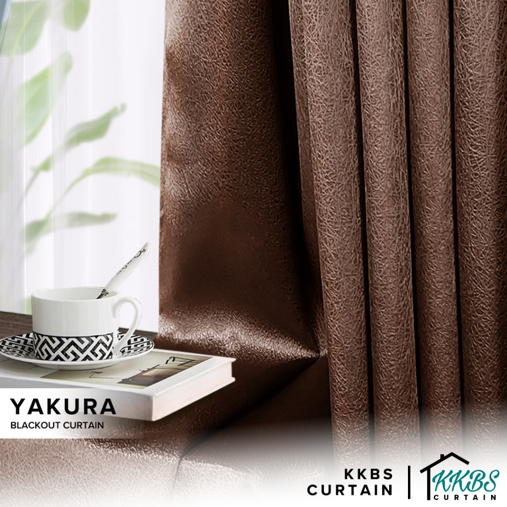 KKBS CURTAIN Yakura Langsir Raya 2026 Blackout Curtain Custom Made Hook ...
