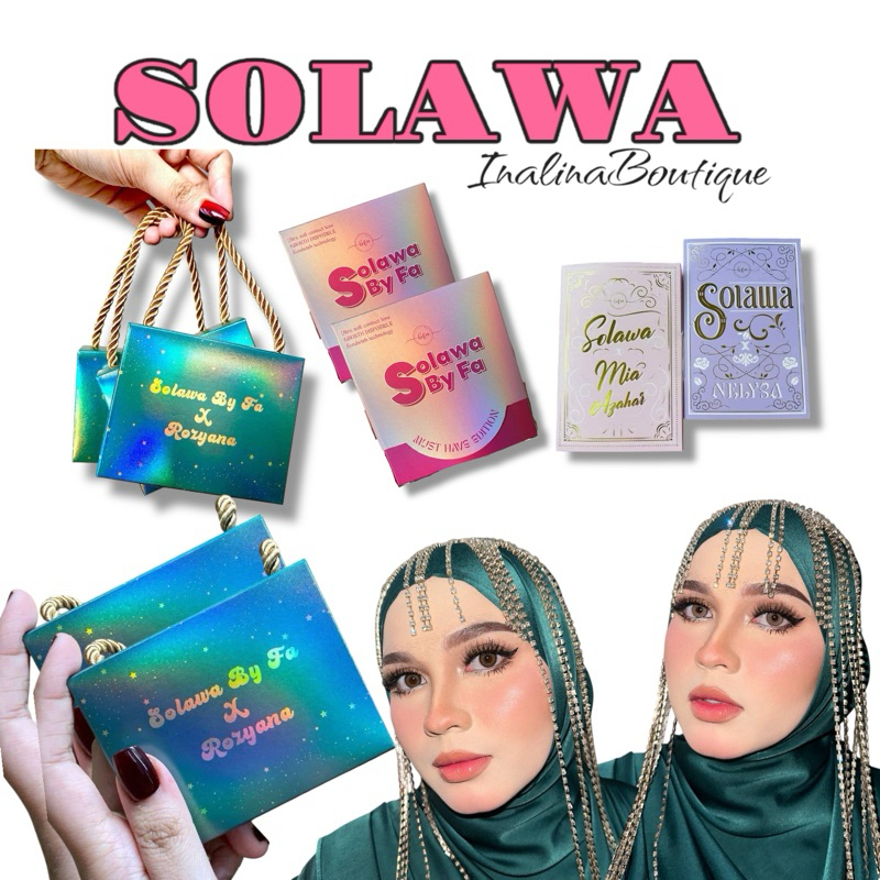 SOLAWA LENS RAYA EDITION (NO POWER) / SOLAWA LIPMATTE READY STOCK ...
