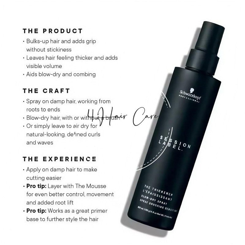 Spray Densifiant Schwarzkopf Le Densifiant 200 Ml - Thickening Spray Brushing Blow - Neuf