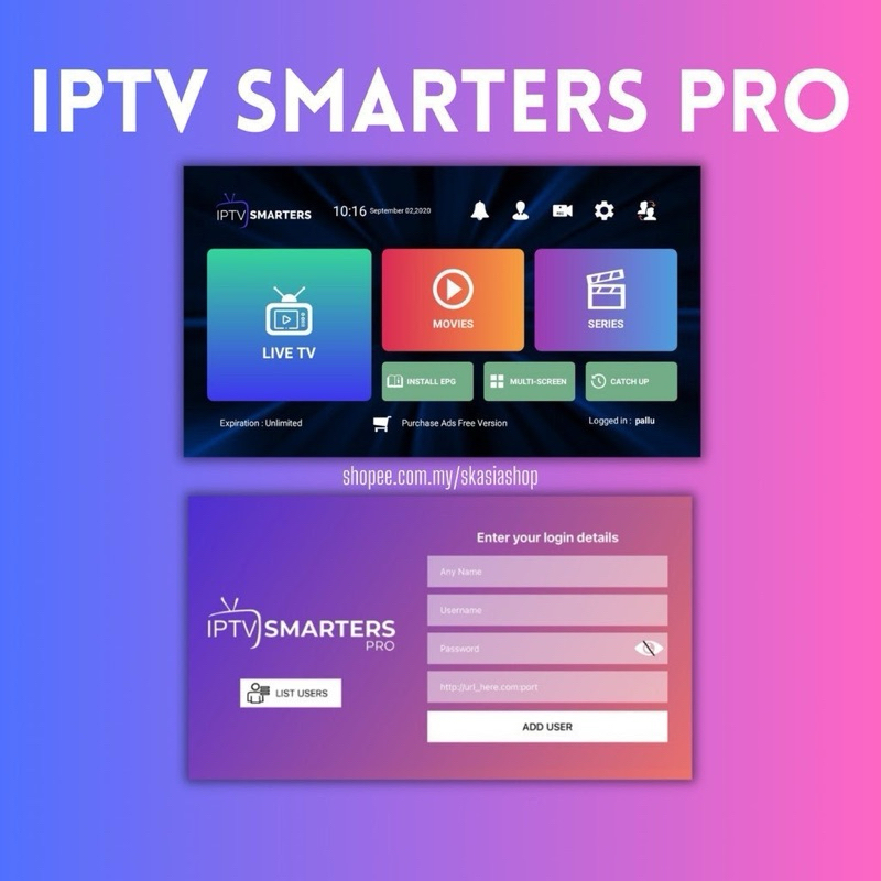 Smart Tv Iptv Smarters Pro New ID dan Renew | Shopee Malaysia