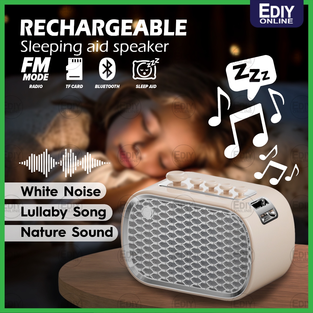 Rechargeable Bluetooth Speaker FM Radio Sleeping Aid Helper Natural ...