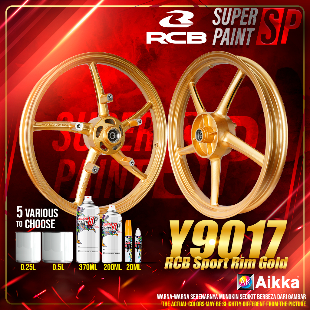AIKKA Y9017 RCB Sport Rim Gold | Sport Rim Paint | 2K Paint DIY Cat ...