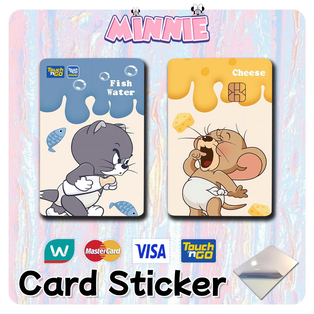 Couple Series [ TOM & JERRY ] 2 pcs Touch n Go Card Sticker TNG Card ...