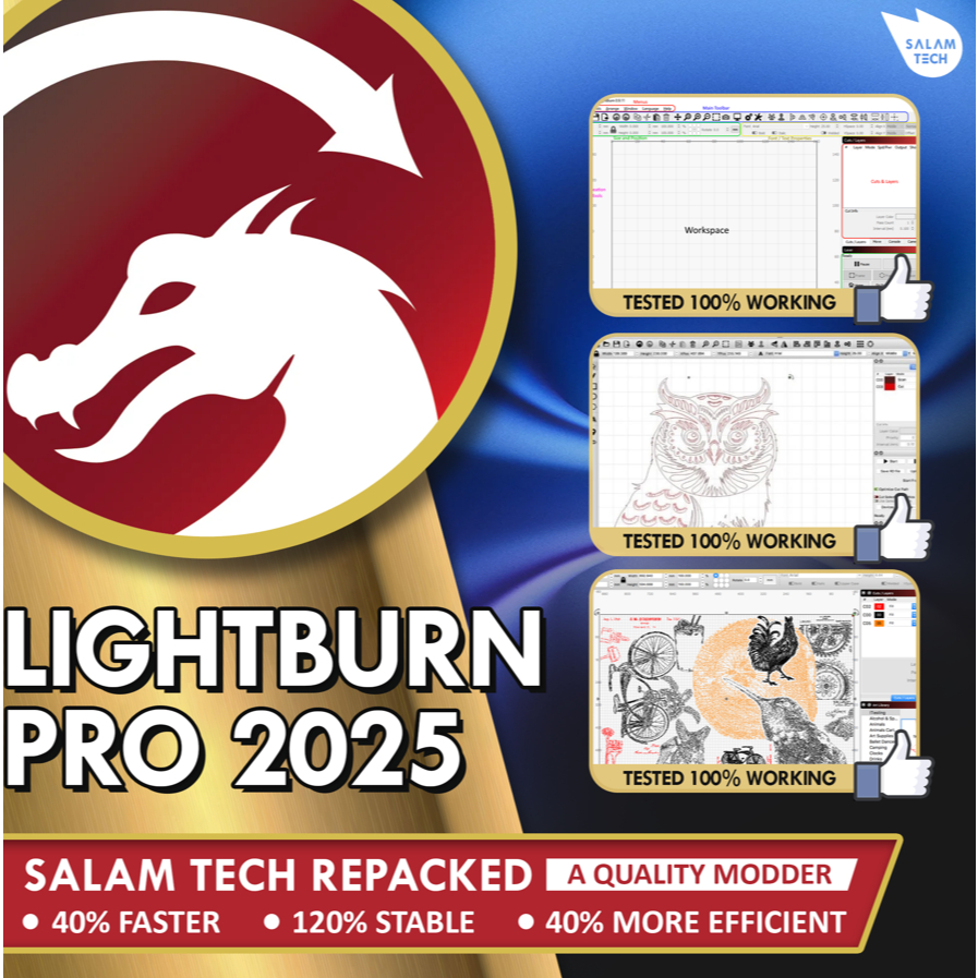 Lightburn v2.0 2026 ⚡ LIFETIME PREMIUM ⚡ LIFETIME ACTIVATED ⚡ GOOD ...