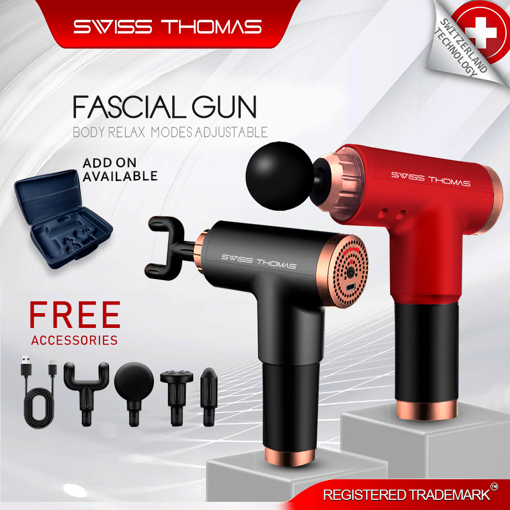 Swiss Thomas Heavy Duty Massage Gun Massage Machine Adjustable 6 Speeds ...