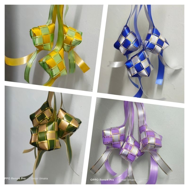 Ketupat Ribbon Hiasan 10 pcs | Shopee Malaysia