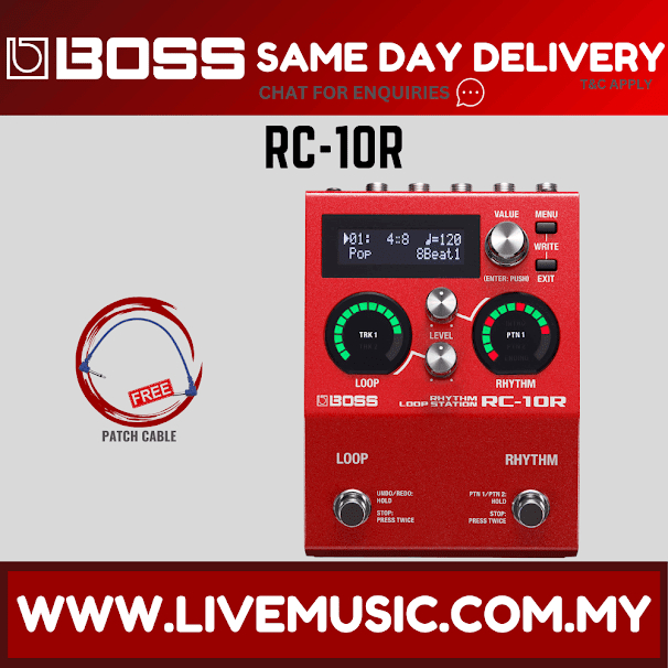 Boss RC-10R - Rhythm Loop Station Pedal (RC10R RC 10R) | Shopee Malaysia