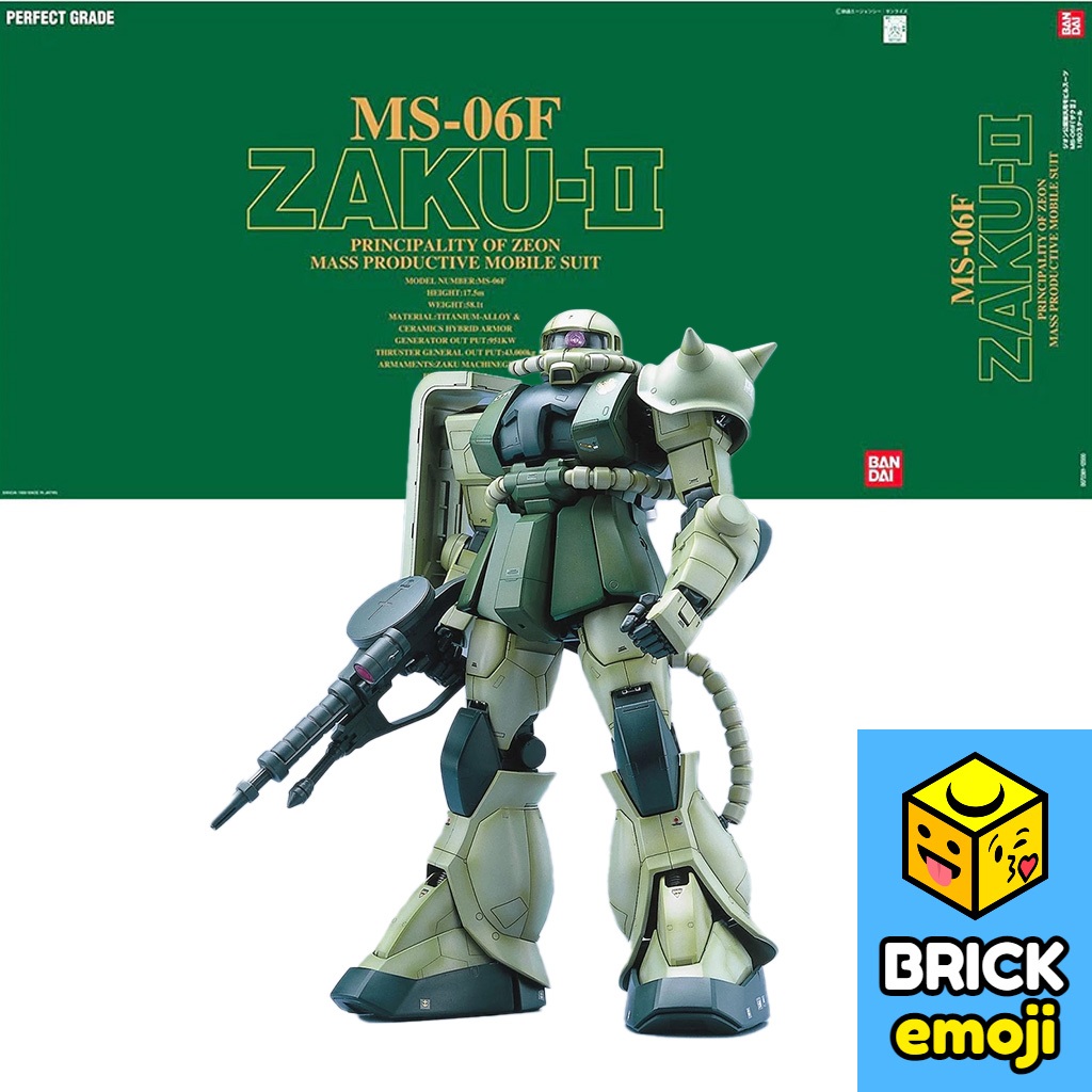 Gunpla GUNDAM - PG 1/60 MS-06S Zaku-II - Model Kit REPROD