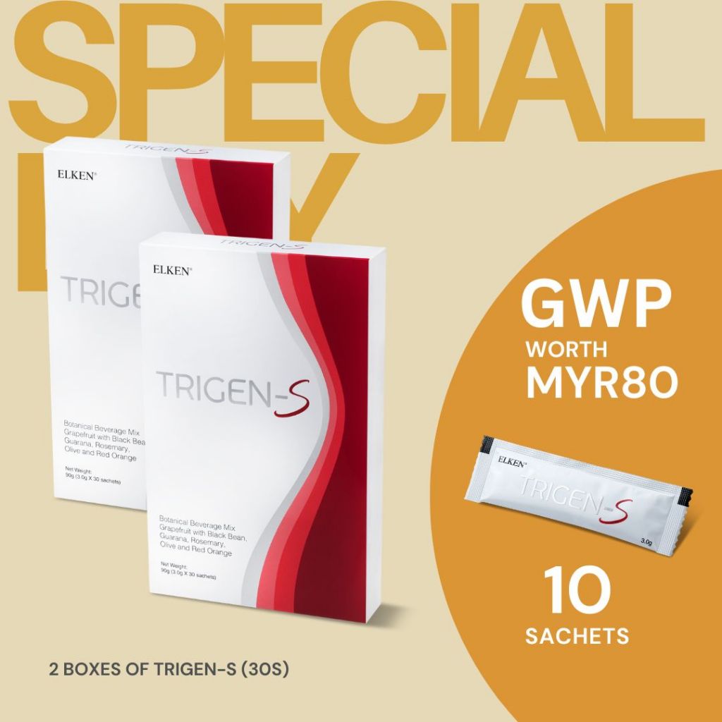 [OFFICIAL STORE] Buy 2 Elken Trigen-S (30 Sachets) + Free Elken Trigen ...