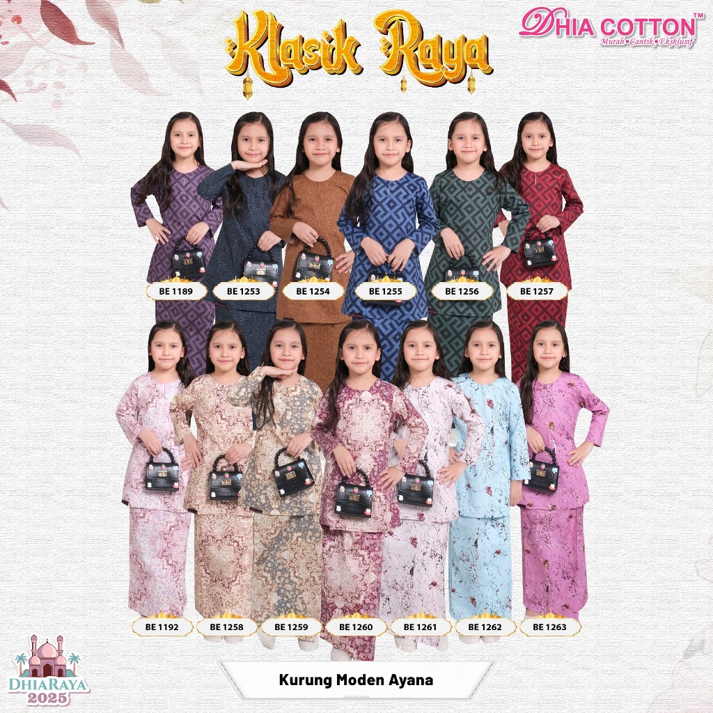 [2025] 1️⃣ NEW EDISI KLASIK RAYA Baju Kurung Moden Ayana For Kids ...
