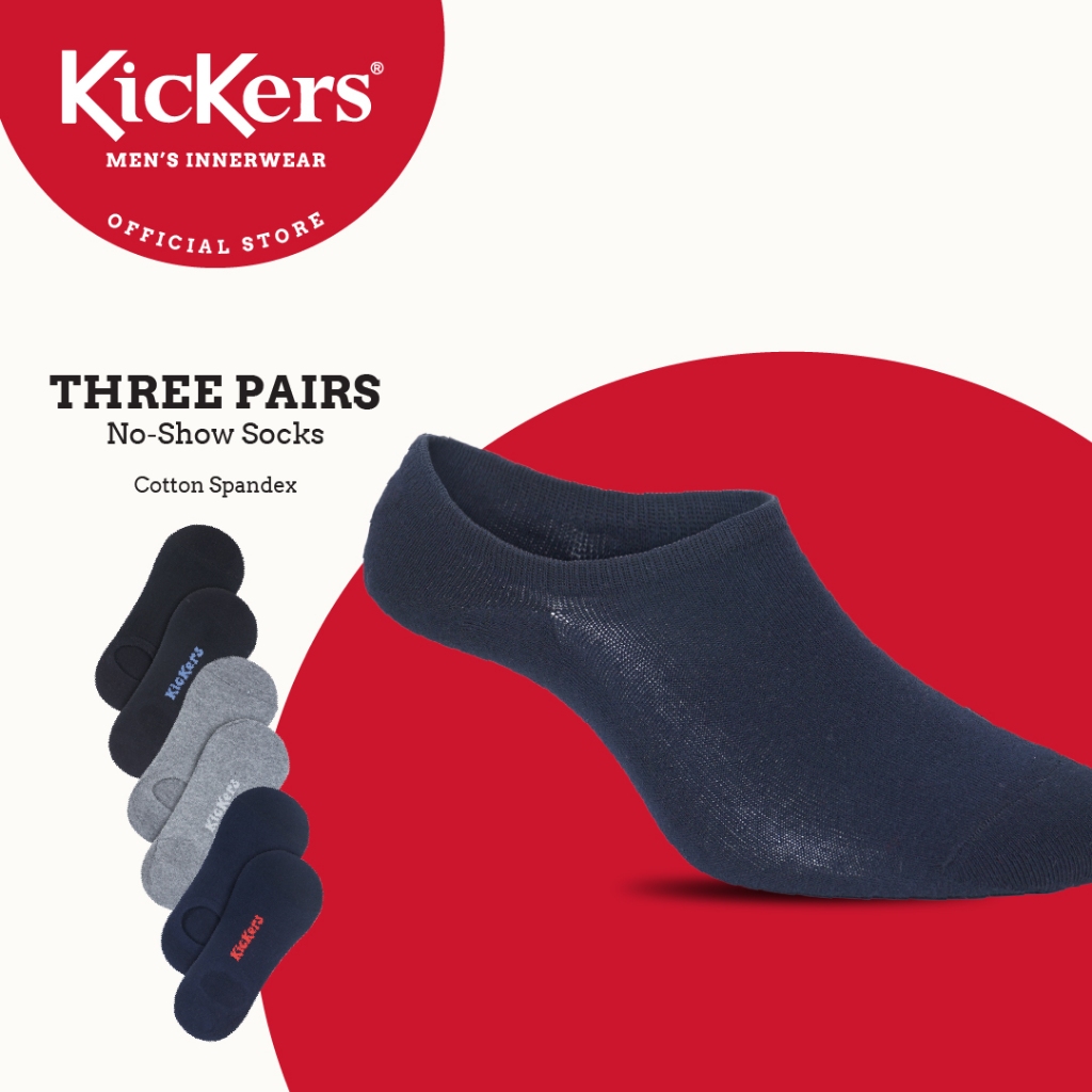 Kickers No Show Socks - (3 Pairs) K821-3N | Shopee Malaysia