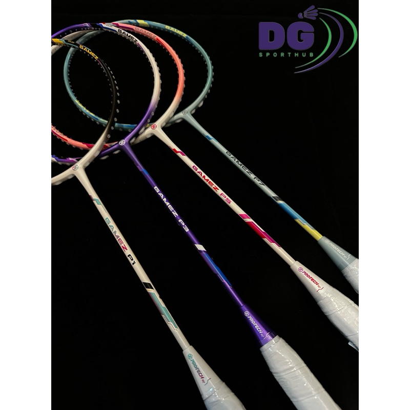 PROTECH GAMEZ P1/P3/P5/P7 BADMINTON RACQUET (100% AUTHENTIC) | Shopee ...