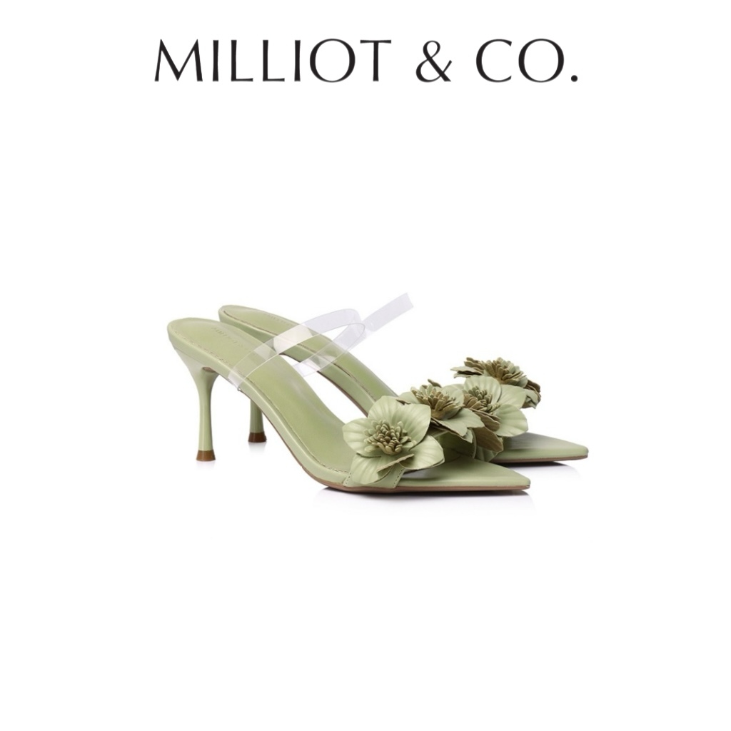 Milliot Co Dhia Pointed Toe Floral Heels Shopee Malaysia