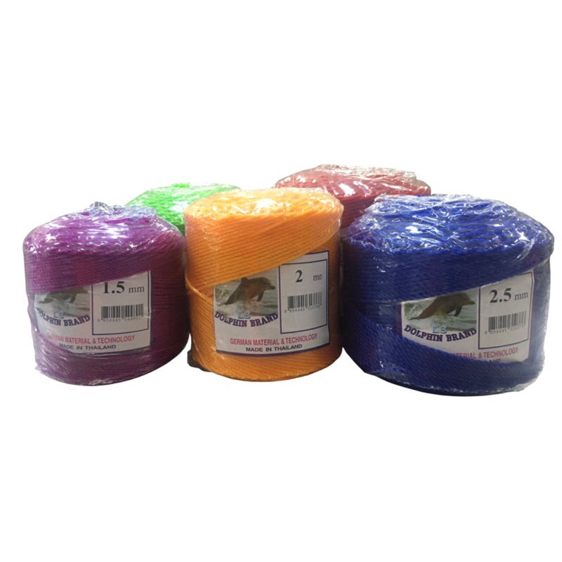 TALI DOLPHIN BRAND PE / PE ROPE / TALI JARING PUKAT # 1.5MM / 2.0MM / 2 ...
