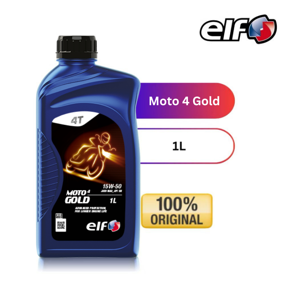 Elf Lubricant Moto 4 Gold 15W-50 (1L) | Shopee Malaysia