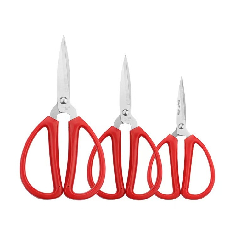 Stainless Steel Large Red Handle Scissor Multipurpose Office Paper ...