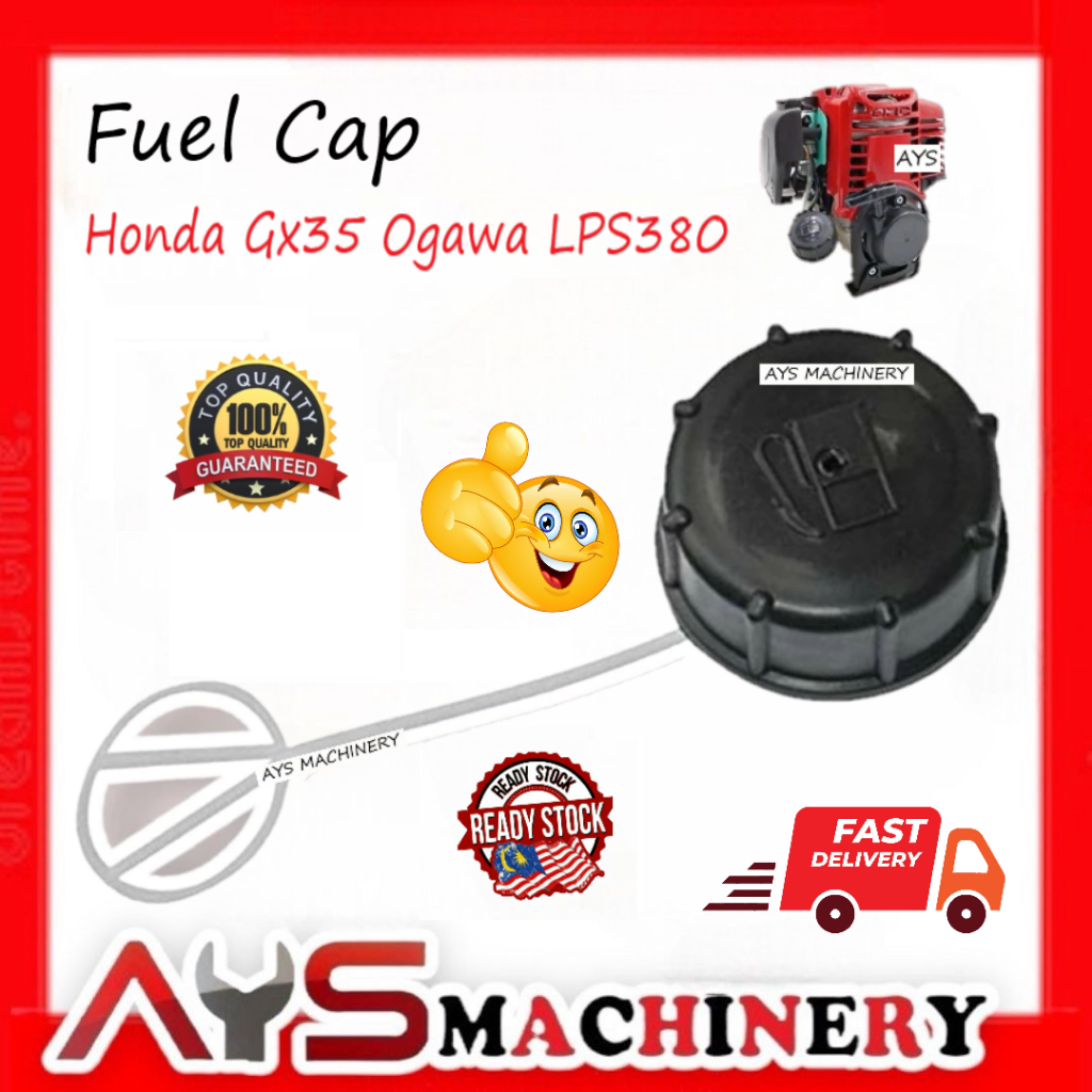 Fuel Tank Cap Honda Gx35 LPS380 Bursh Cutter Mesin Rumput/Gx35 Penutup ...