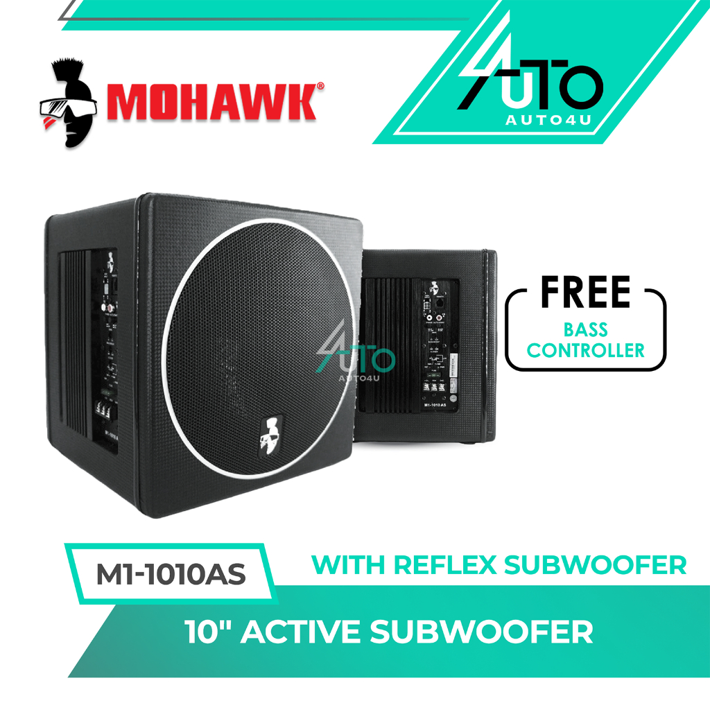 Mohawk M1-1010AS 10 Inch Active Subwoofer with Reflex Subwoofer 10