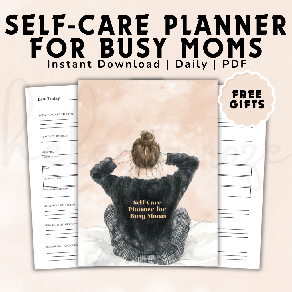 Self-Care Planner For Busy Moms, Planner, Printable Planner, PDF, Daily ...