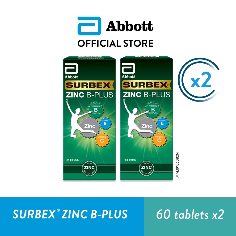 SURBEX Zinc B-Plus 60's x2 | Shopee Malaysia