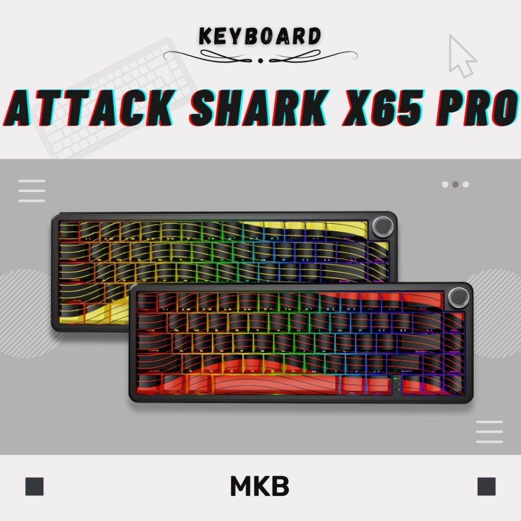 Attack Shark X65PRO HE Wireless Rapid Trigger 8kHz/128kHz Biała