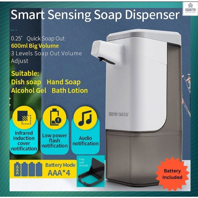 Smart Automatic Infrared Motion Sensor Touchless Foaming Soap Dispenser ...