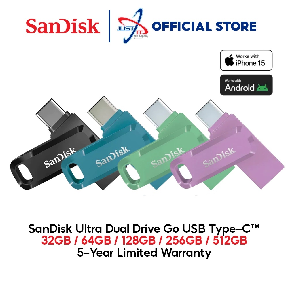 SANDISK ULTRA DUAL DRIVE GO USB TYPE-C BLACK NAVAGIO BAY