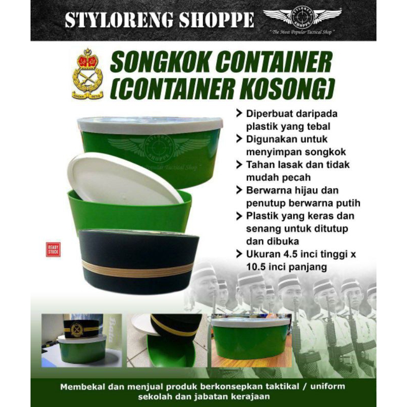 Songkok container (container kosong) | Shopee Malaysia