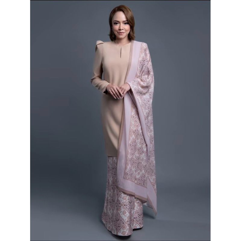 RR BY RIZMAN RUZAINI BAJU KURUNG MODERN SET BATIK CREAM size S new ...