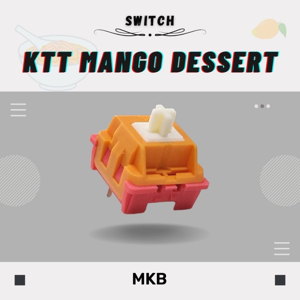 MKB KTT Mango Dessert Linear Switch For Mechanical Keyboards | Shopee ...