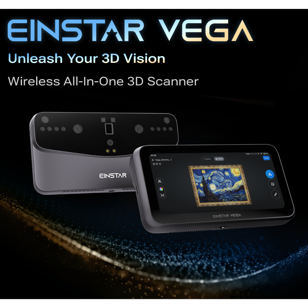 EinStar Vega Wireless Handheld 3D Scanner – Titanium Gray | High ...