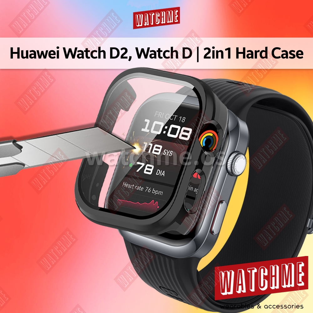 Huawei Watch D2, Watch D Protector Case, 2in1 Hard Casing With PC Glass ...