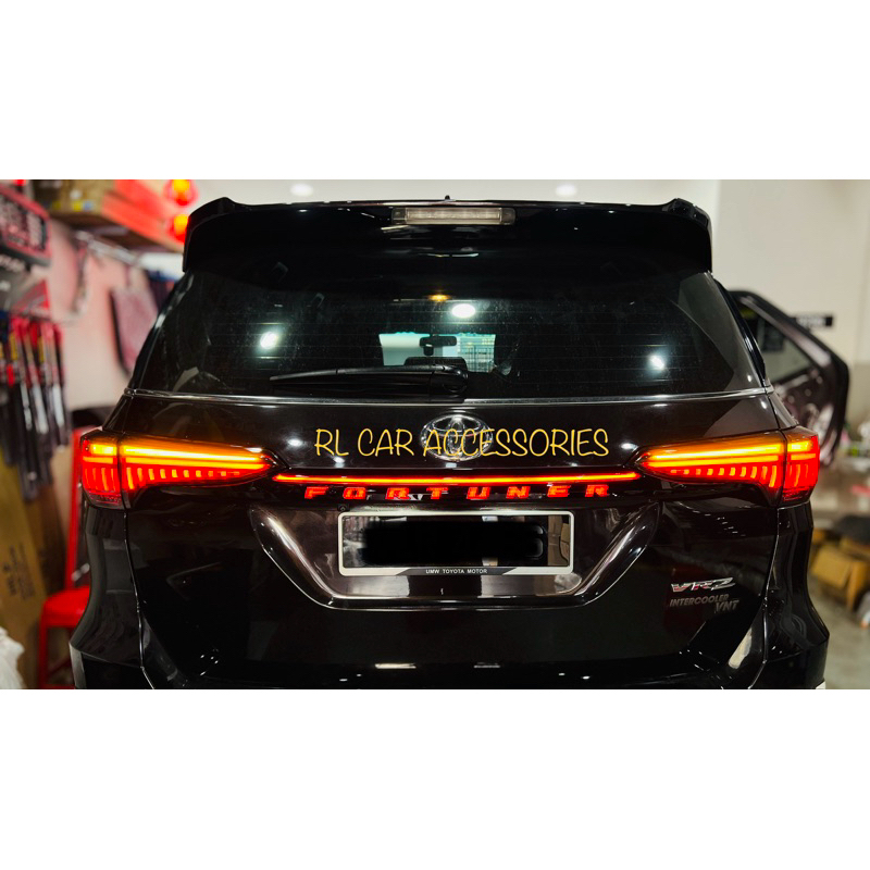 Toyota fortuner 2016 - 2024 rear trunk boot garnish tail window side ...