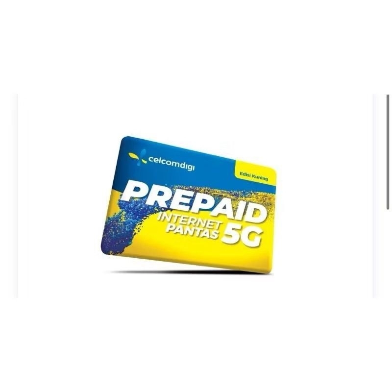 Digi Prepaid Self Register CelcomDigi Edisi Kuning 5G Prepaid | Shopee ...