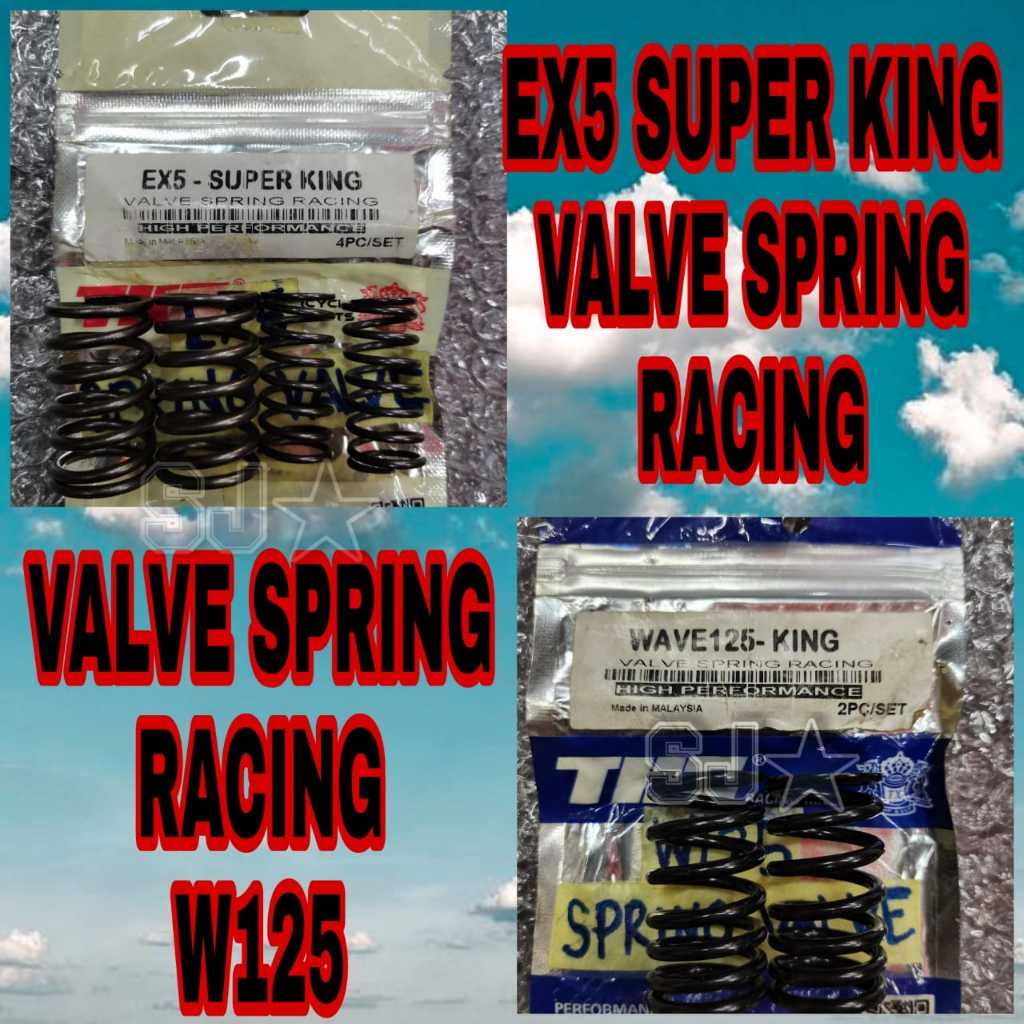 HONDA EX5 W125 VALVE SPRING RACING TIE Racing King EX5 SUPER KING 2PC ...