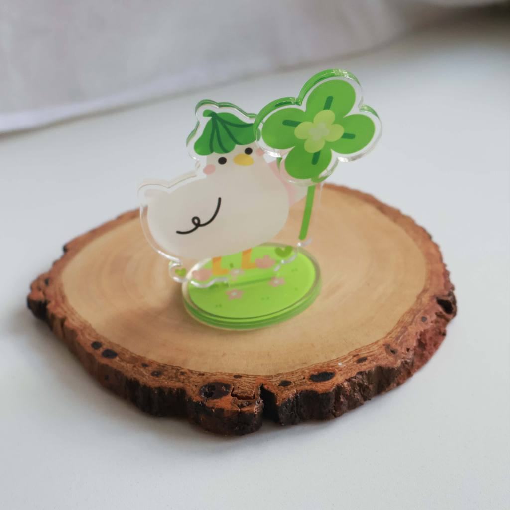 Panda Yoong Official Store | Cute duck with clover leaf standee ...