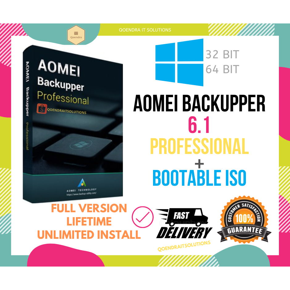 AOMEI Backupper 6 6.1 + Bootable 🔥 Full Ver | Latest | For Win ...