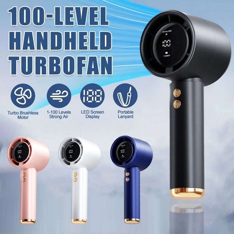 Mini Fan Electric Handheld Kipas LED Rechargeable With Portable USB ...