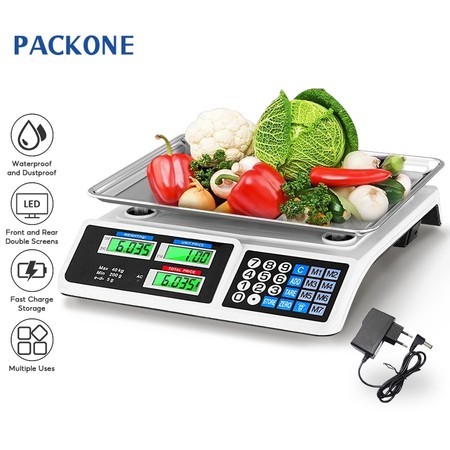 40kg Rechargeable Commercial Scale Electronic Digital Price Computing ...