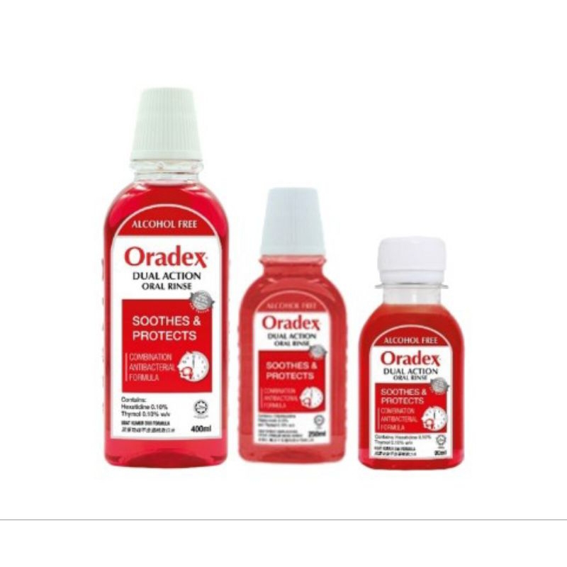 Oradex Dual Action Mouthwash 90ml / 250ml | Shopee Malaysia