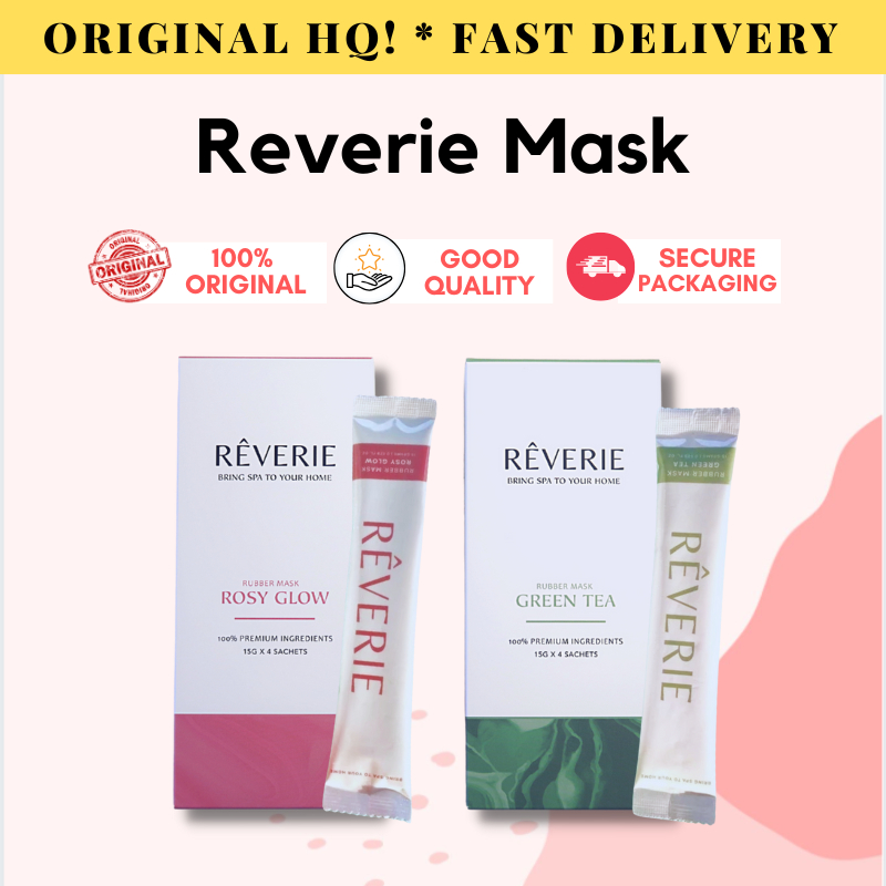 [ ORIGINAL ] Reverie Rubber Mask Rosy Glow Green Tea ( 4 Satchel 15g ...