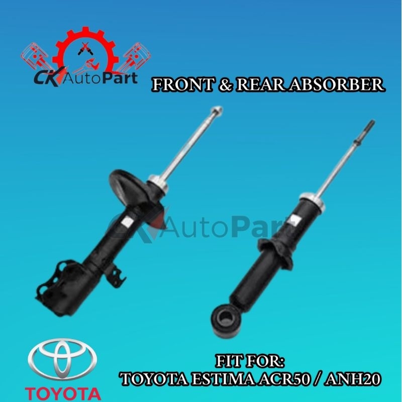 TOYOTA ESTIMA ACR50 ANH20 2006-2019 YEAR FRONT REAR ABSORBER 1 PAIR 2 ...