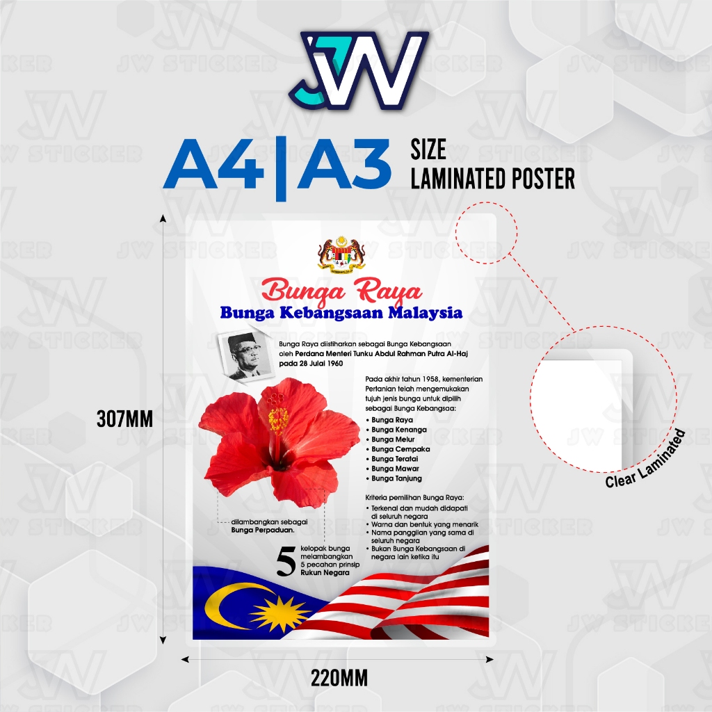 Merdeka Malaysia Jata Negara / Rukun Negara / Bunga Kebangsaan Sign ...
