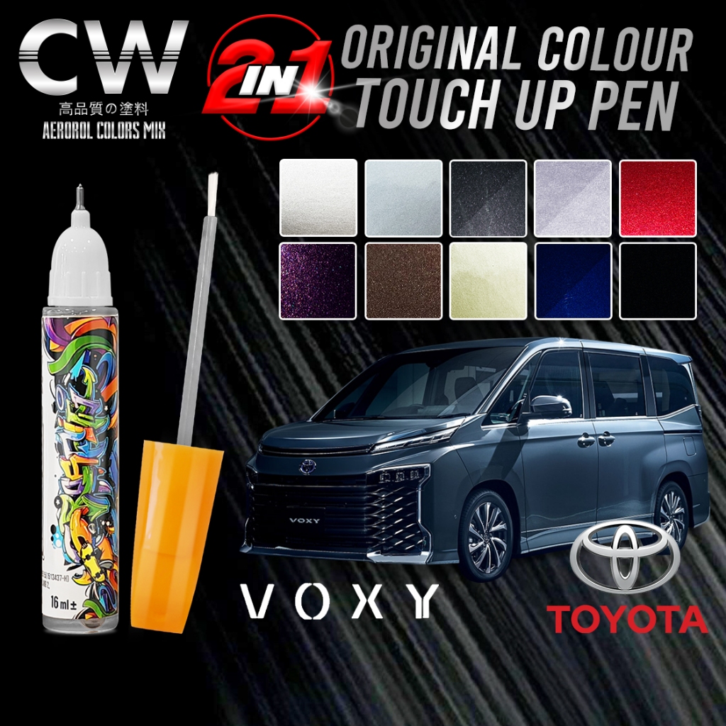 TOYOTA VOXY Cat Kereta Asli Original Touch Up Paint 2 in 1 Touch Up Pen ...