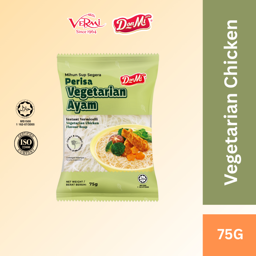 Donmi Instant Vermicelli Vegetarian Chicken Flavour 75g | Shopee Malaysia